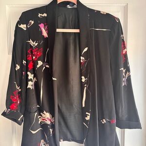 French Connection Black Floral Blazer